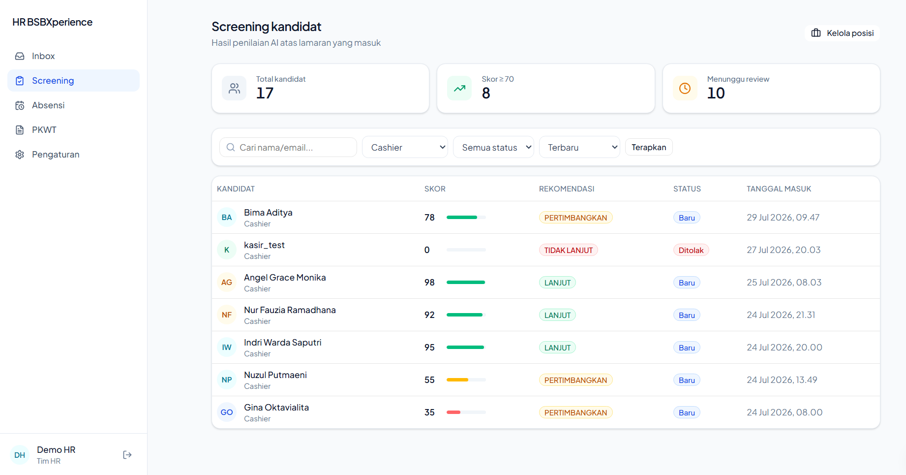 HR Screening Automation
